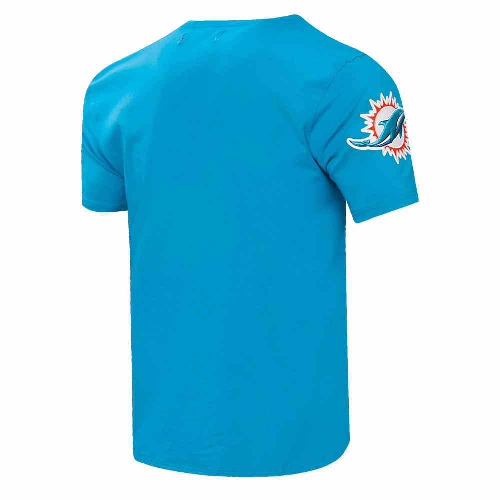 NFL MIAMI DOLPHINS CLASSIC CHENILLE MEN'S TEE (TEAL)