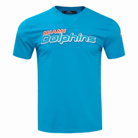 NFL MIAMI DOLPHINS CLASSIC CHENILLE MEN'S TEE (TEAL)