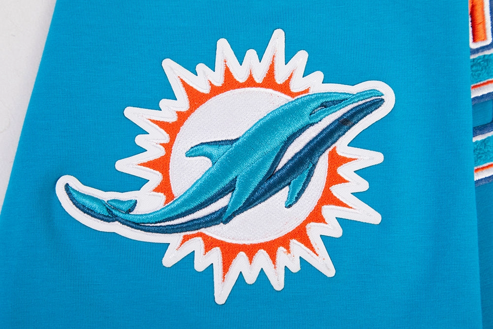 NFL MIAMI DOLPHINS CLASSIC CHENILLE MEN'S TEE (TEAL)