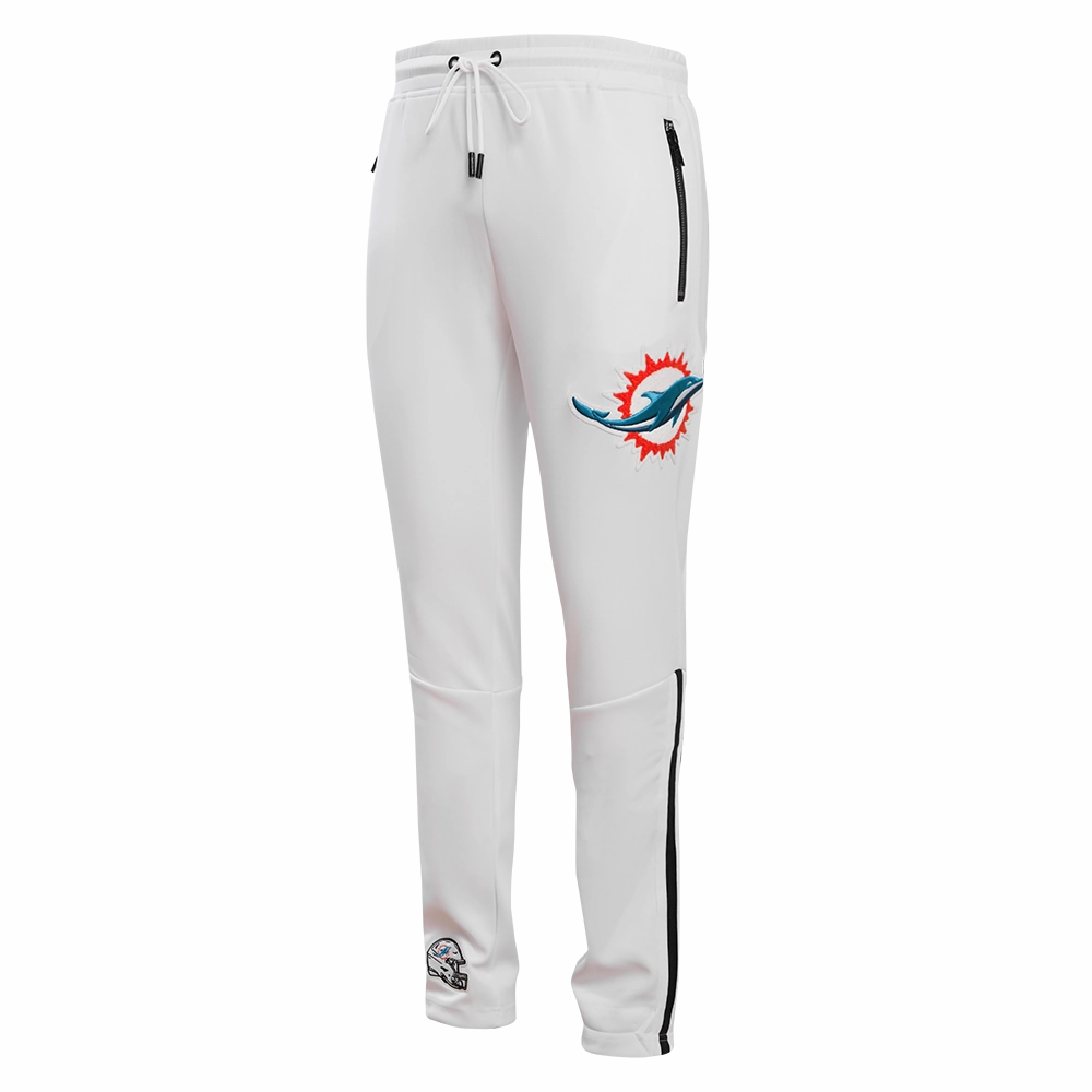 NFL MIAMI DOLPHINS CLASSIC MEN'S DK TRACK PANT (WHITE)