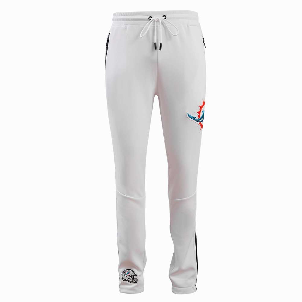 NFL MIAMI DOLPHINS CLASSIC MEN'S DK TRACK PANT (WHITE)
