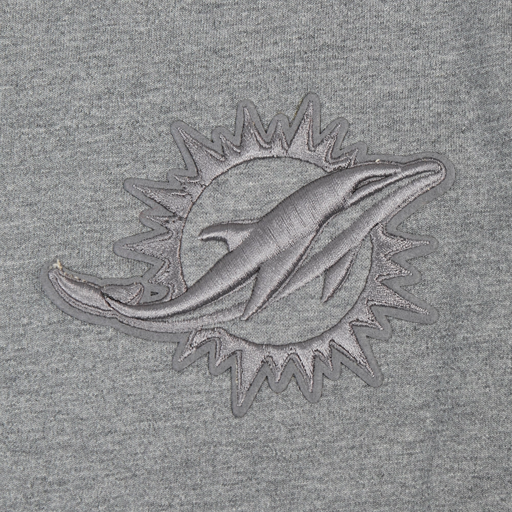 NFL MIAMI DOLPHINS NEUTRAL MEN'S DROP SHOULDER TEE (DARK HEATHER GRAY)