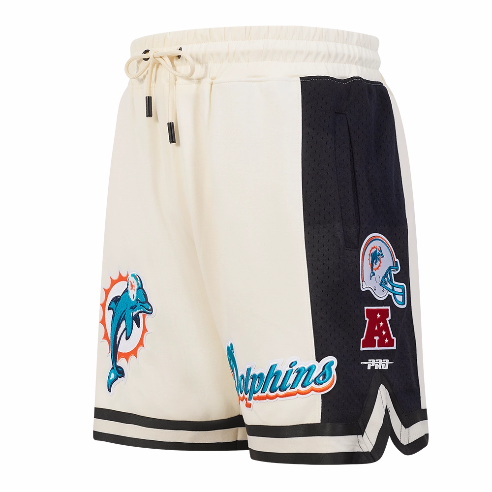 NFL MIAMI DOLPHINS RETRO CLASSIC MEN'S 2.0 SHORT (EGGSHELL/ BLACK)
