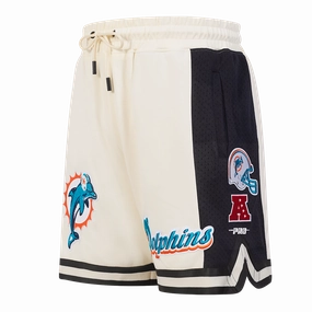 NFL MIAMI DOLPHINS RETRO CLASSIC MEN'S 2.0 SHORT (EGGSHELL/ BLACK)
