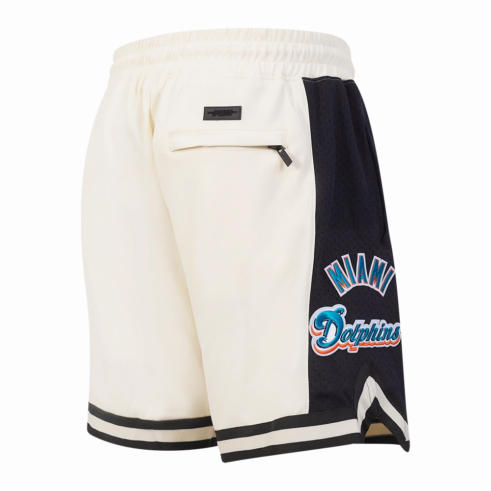 NFL MIAMI DOLPHINS RETRO CLASSIC MEN'S 2.0 SHORT (EGGSHELL/ BLACK)