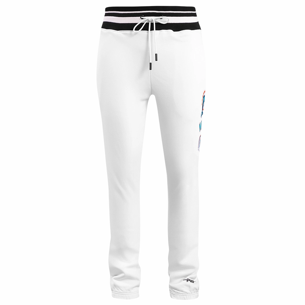 NFL MIAMI DOLPHINS RETRO CLASSIC MEN'S SWEATPANT (WHITE/BLACK)