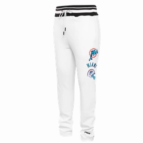 NFL MIAMI DOLPHINS RETRO CLASSIC MEN'S SWEATPANT (WHITE/BLACK)