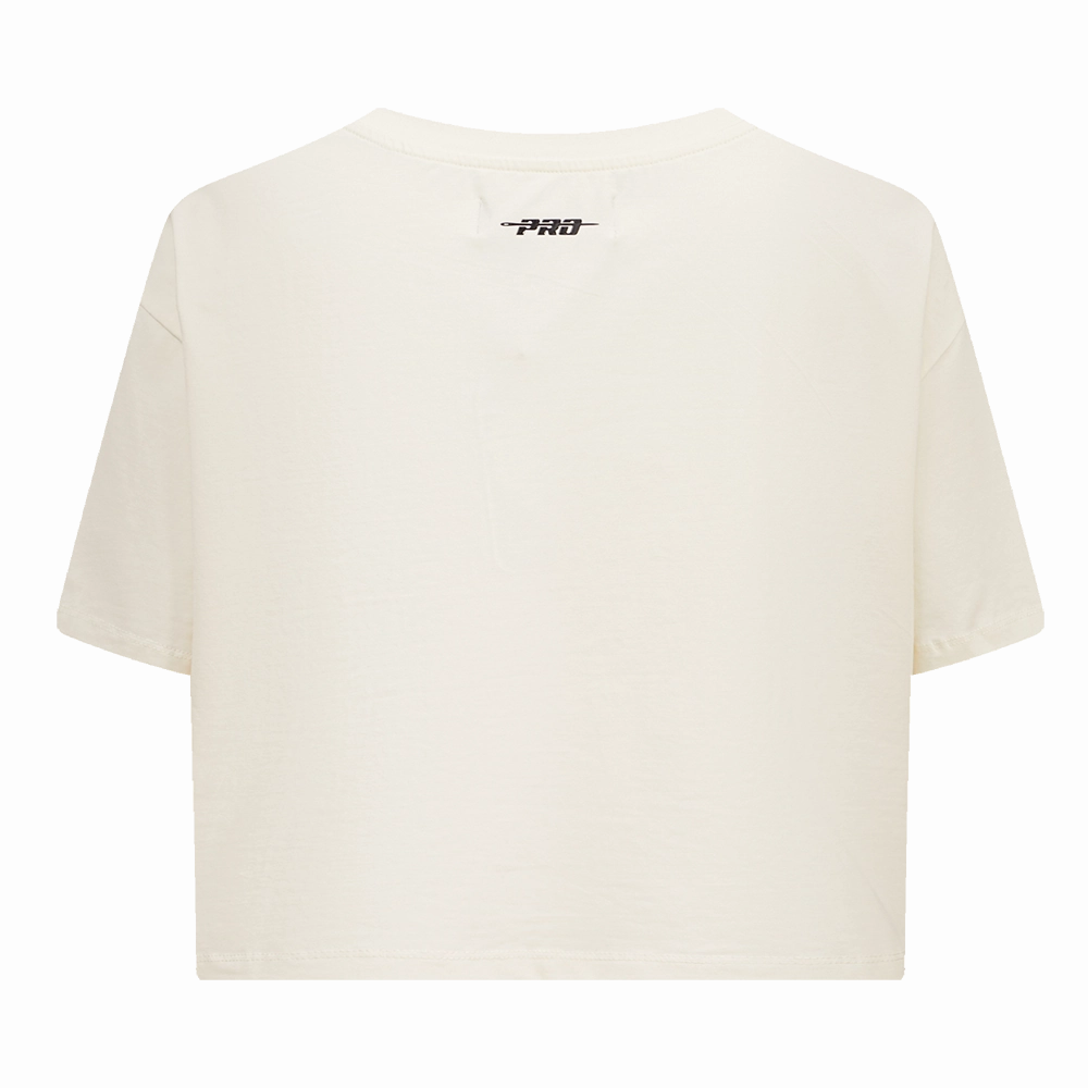 NFL MIAMI DOLPHINS RETRO CLASSIC WOMEN'S BOXY TEE (EGGSHELL)