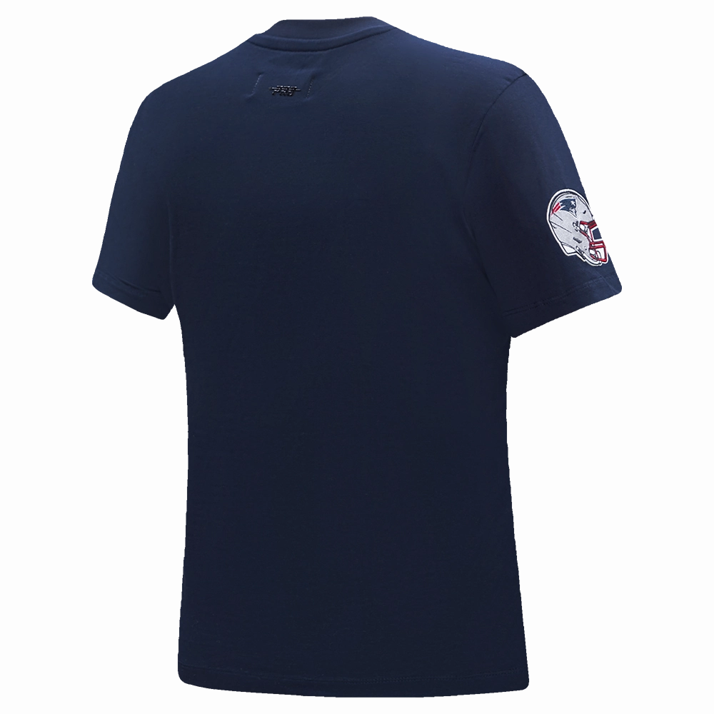 NFL NEW ENGLAND PATRIOTS CLASSIC SHORT SLEEVE WOMEN'S SINGLE JERSEY SLIM FIT TEE (MIDNIGHT NAVY)