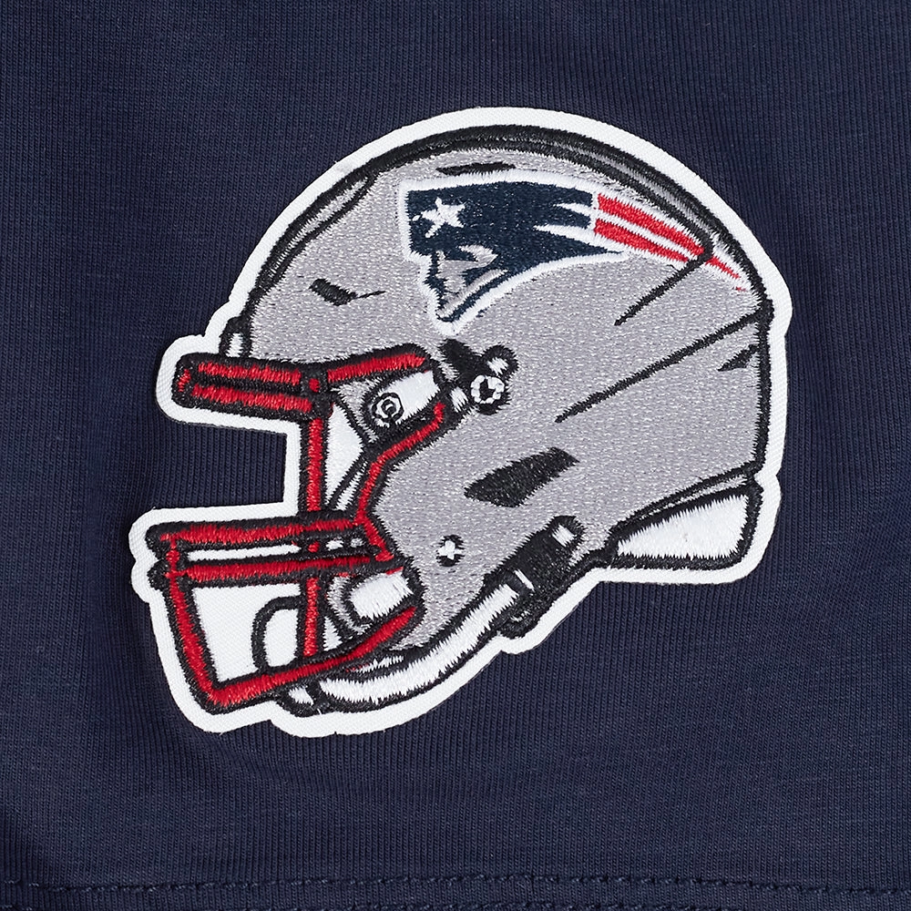 NFL NEW ENGLAND PATRIOTS CLASSIC WOMEN'S SINGLE JERSEY BOXY TEE (MIDNIGHT NAVY)