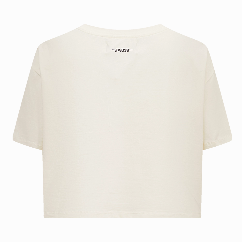 NFL NEW ENGLAND PATRIOTS RETRO CLASSIC WOMEN'S BOXY TEE (EGGSHELL)