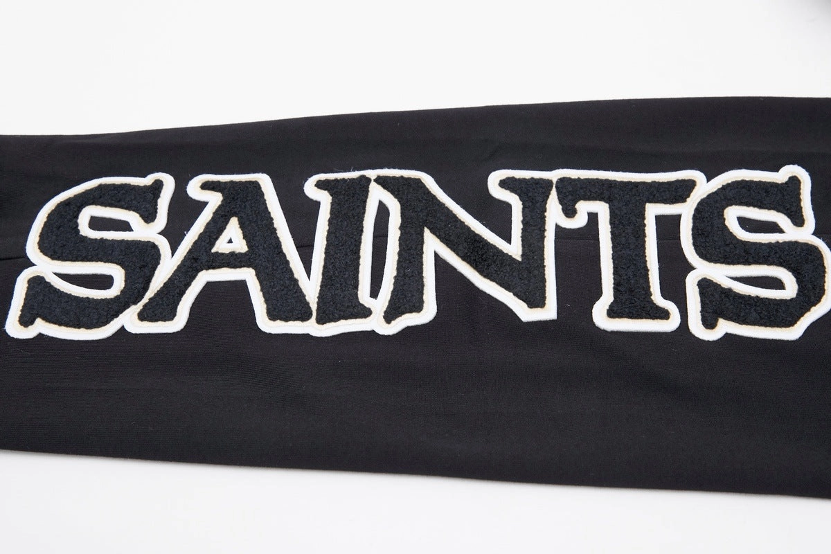 NFL NEW ORLEANS SAINTS CLASSIC CHENILLE MEN'S JOGGER (BLACK)