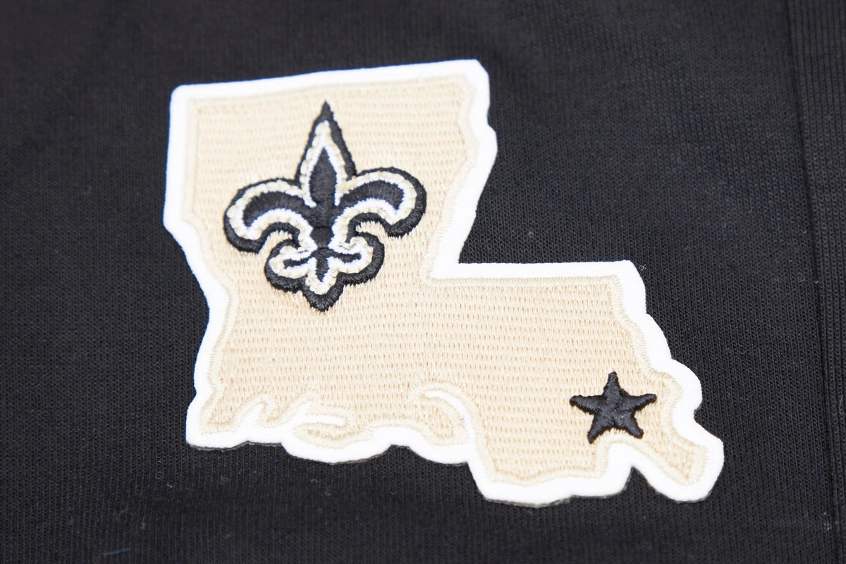 NFL NEW ORLEANS SAINTS CLASSIC CHENILLE MEN'S JOGGER (BLACK)
