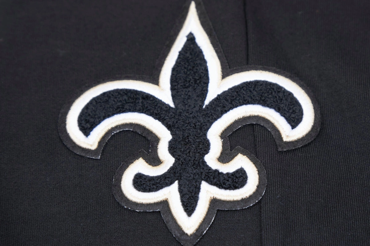NFL NEW ORLEANS SAINTS CLASSIC CHENILLE MEN'S JOGGER (BLACK)