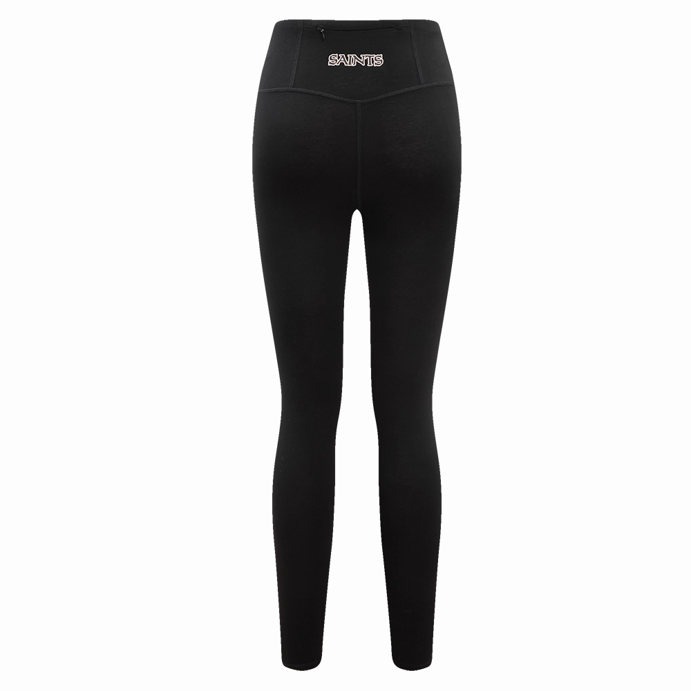 NFL NEW ORLEANS SAINTS CLASSIC WOMEN'S JERSEY LEGGING (BLACK)