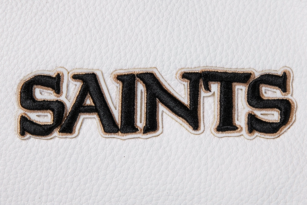 NFL NEW ORLEANS SAINTS CLASSIC WOMEN'S WOOL VARSITY JACKET (BLACK)