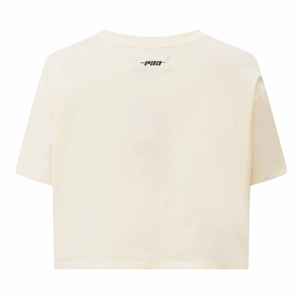 NFL NEW ORLEANS SAINTS RETRO CLASSIC WOMEN'S BOXY TEE (EGGSHELL)
