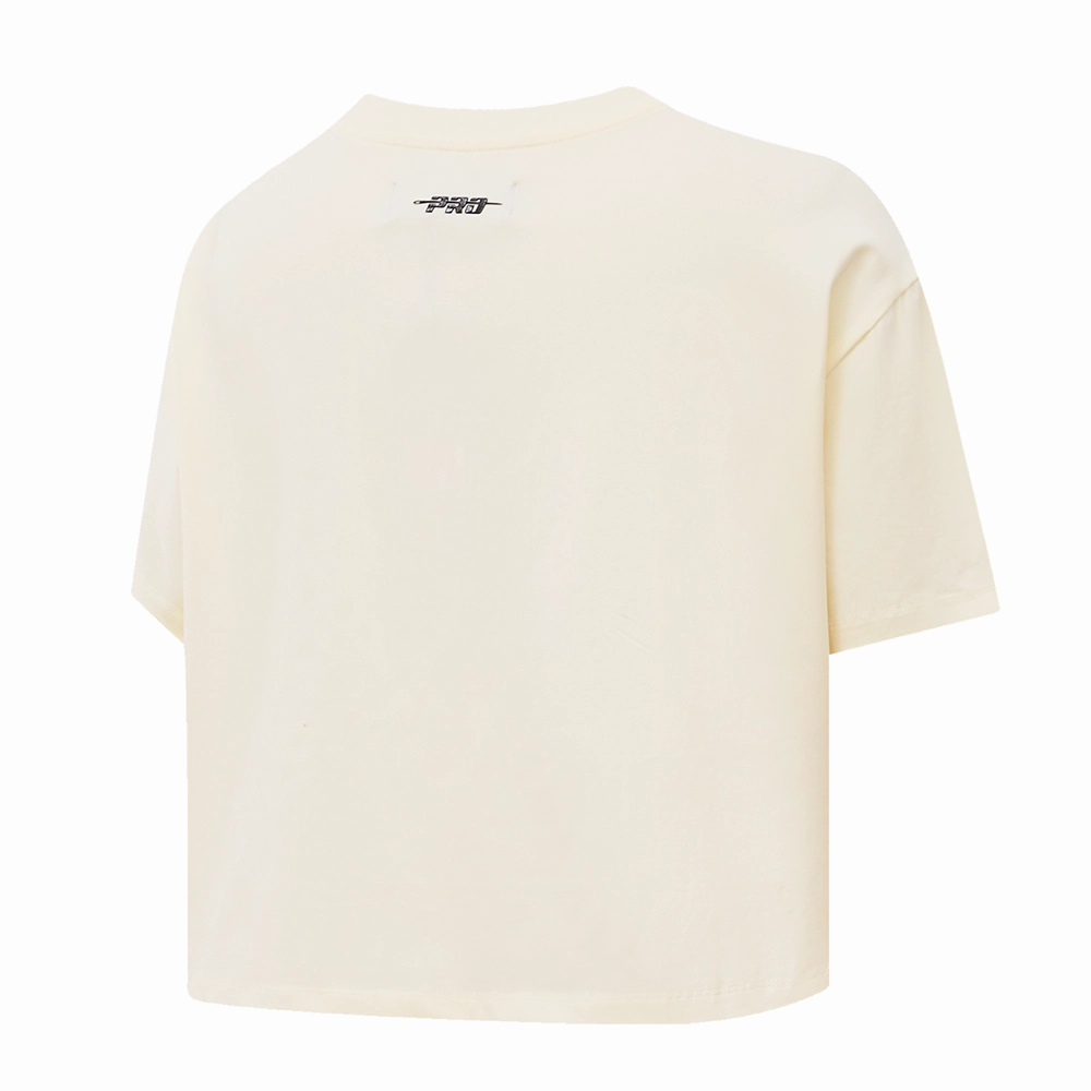 NFL NEW ORLEANS SAINTS RETRO CLASSIC WOMEN'S BOXY TEE (EGGSHELL)