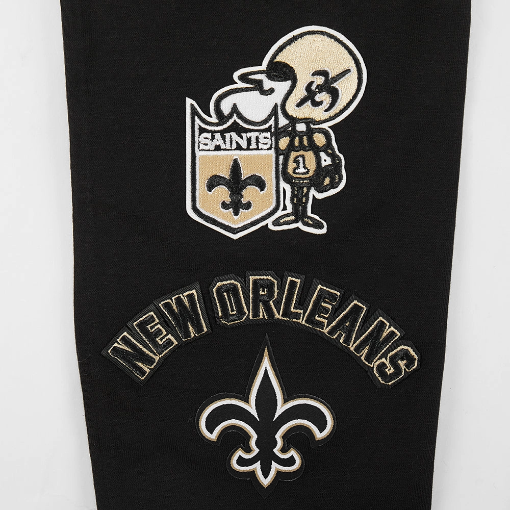 NFL NEW ORLEANS SAINTS RETRO CLASSIC WOMEN'S JERSEY LEGGING (BLACK)