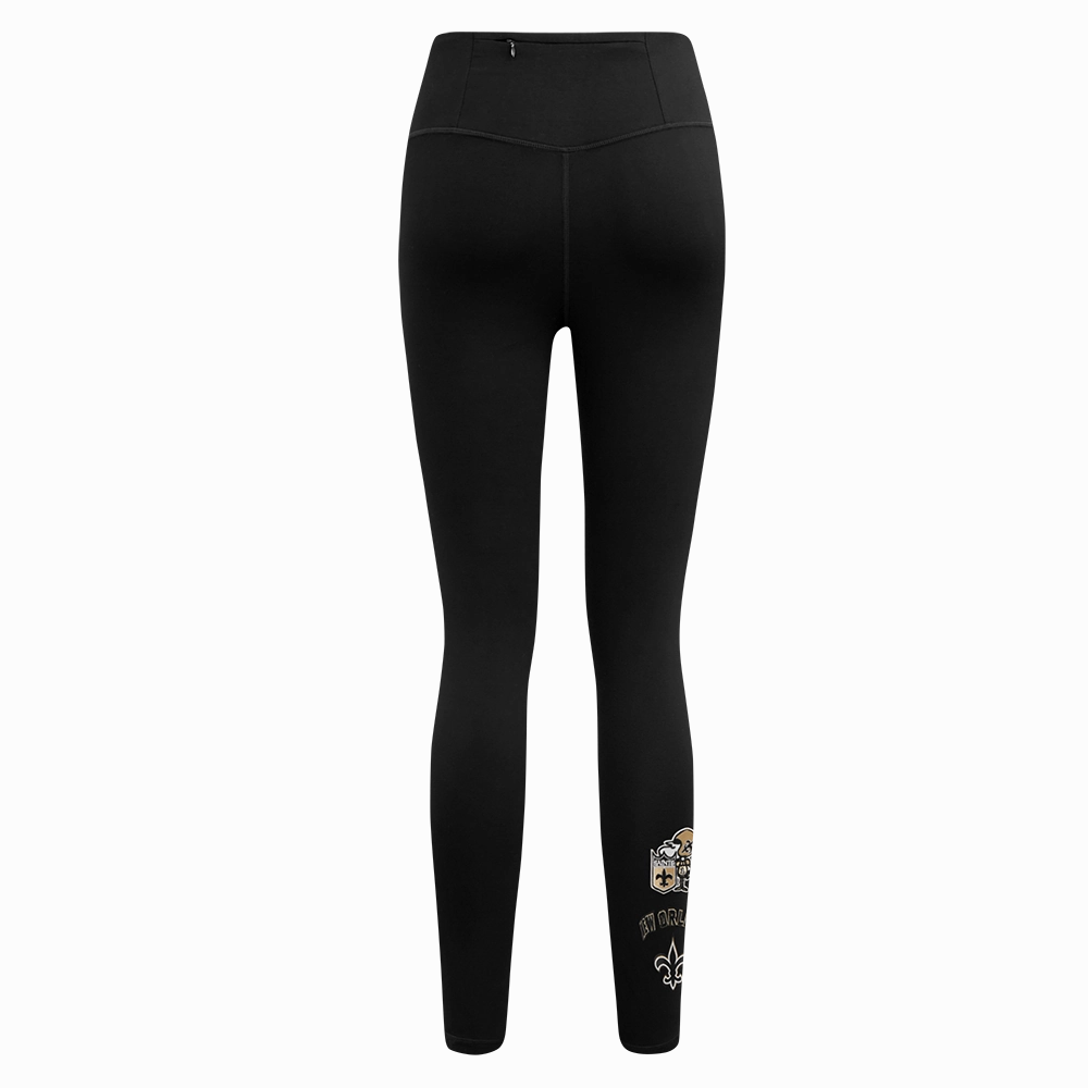 NFL NEW ORLEANS SAINTS RETRO CLASSIC WOMEN'S JERSEY LEGGING (BLACK)
