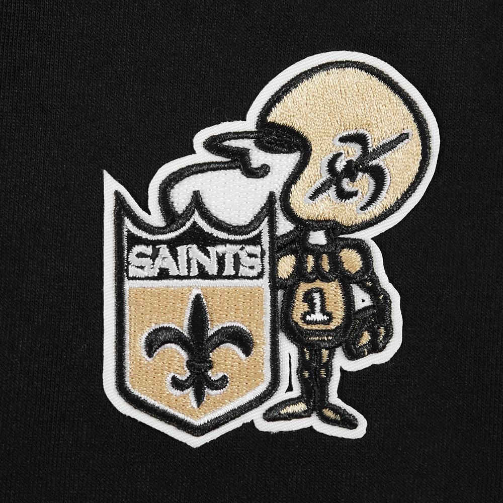 NFL NEW ORLEANS SAINTS RETRO CLASSIC WOMEN'S JERSEY LEGGING (BLACK)