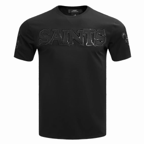 NFL NEW ORLEANS SAINTS TRIPLE BLACK MEN'S   TEE (TRIPLE BLACK)