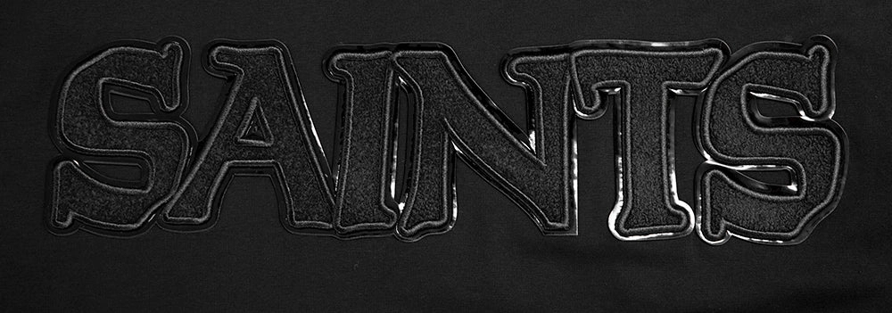 NFL NEW ORLEANS SAINTS TRIPLE BLACK MEN'S   TEE (TRIPLE BLACK)