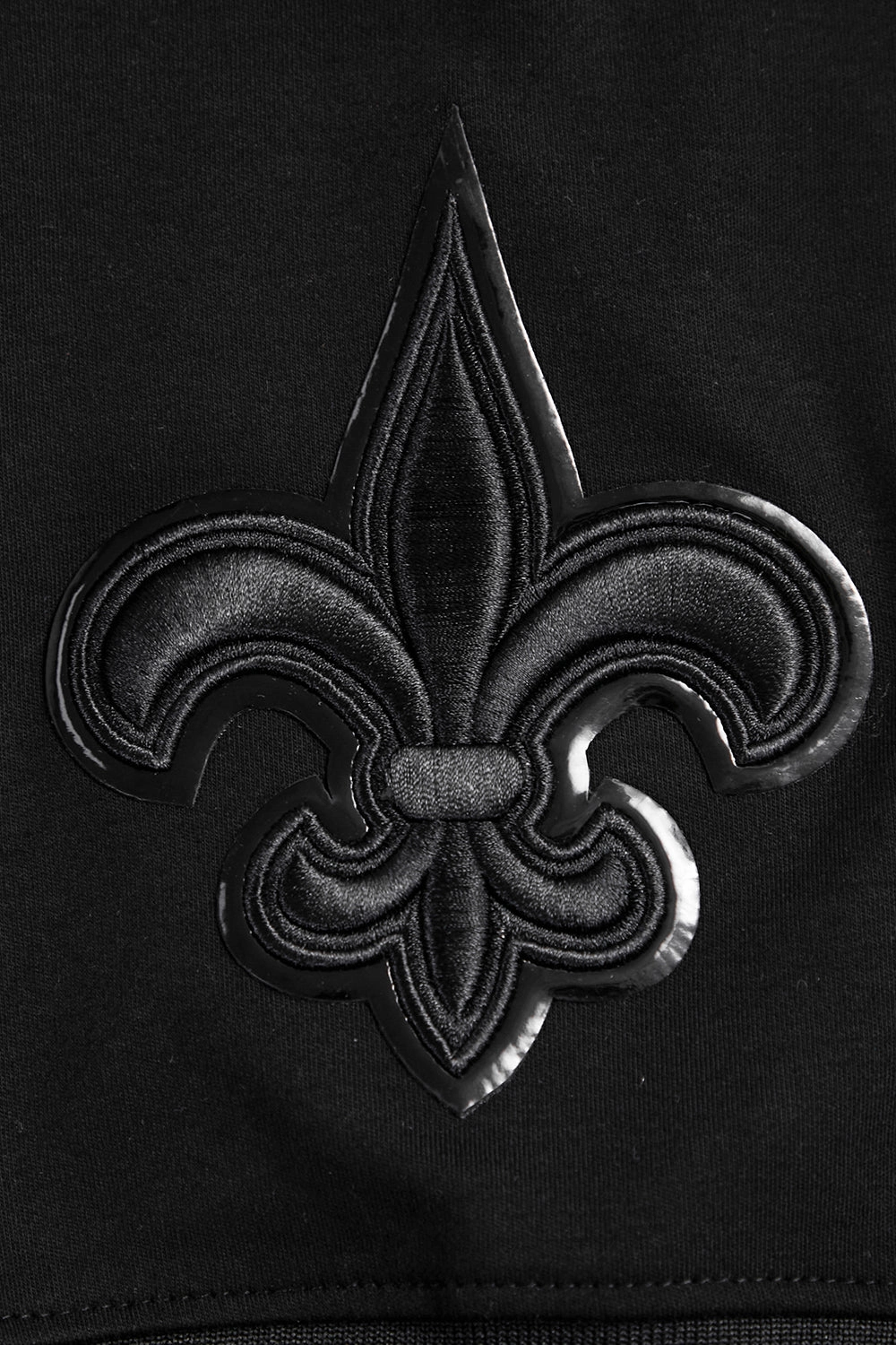 NFL NEW ORLEANS SAINTS TRIPLE BLACK MEN'S DOUBLE KNIT TEE (TRIPLE BLACK)