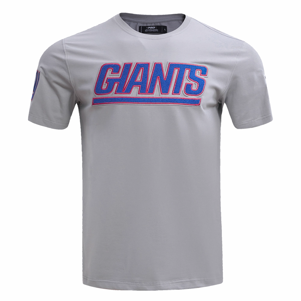 NFL NEW YORK GIANTS CLASSIC CHENILLE MEN'S   TEE (GRAY)