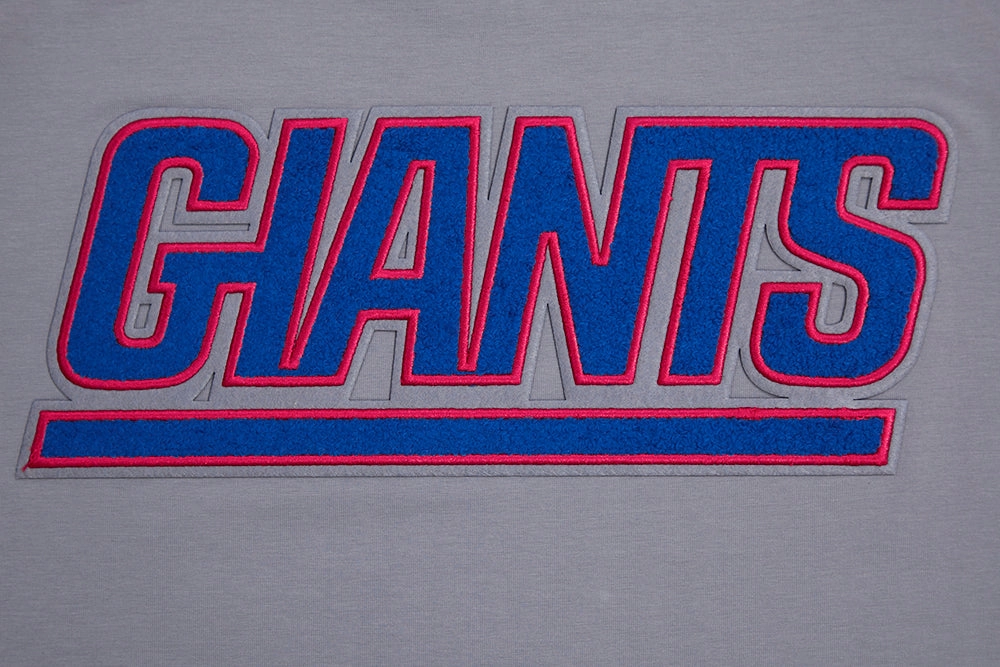NFL NEW YORK GIANTS CLASSIC CHENILLE MEN'S   TEE (GRAY)