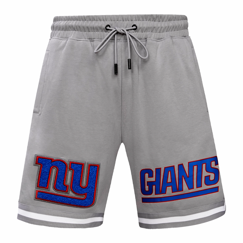 NFL NEW YORK GIANTS CLASSIC CHENILLE MEN'S DK SHORT (GRAY)
