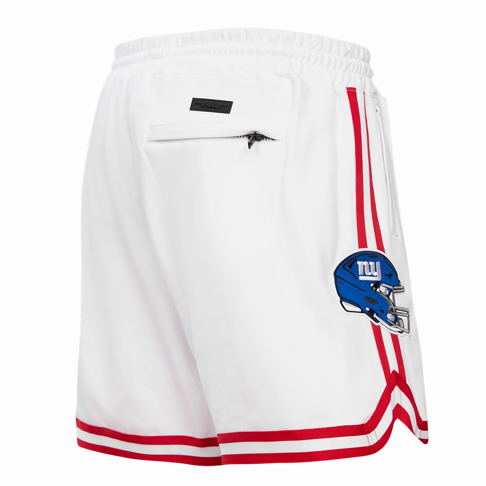 NFL NEW YORK GIANTS CLASSIC CHENILLE MEN'S DK SHORT (WHITE)