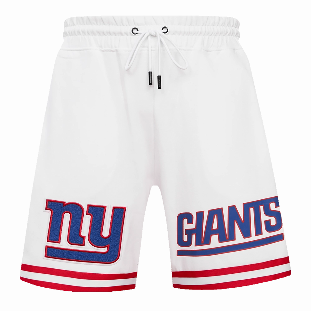 NFL NEW YORK GIANTS CLASSIC CHENILLE MEN'S DK SHORT (WHITE)