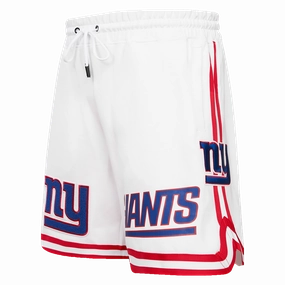 NFL NEW YORK GIANTS CLASSIC CHENILLE MEN'S DK SHORT (WHITE)