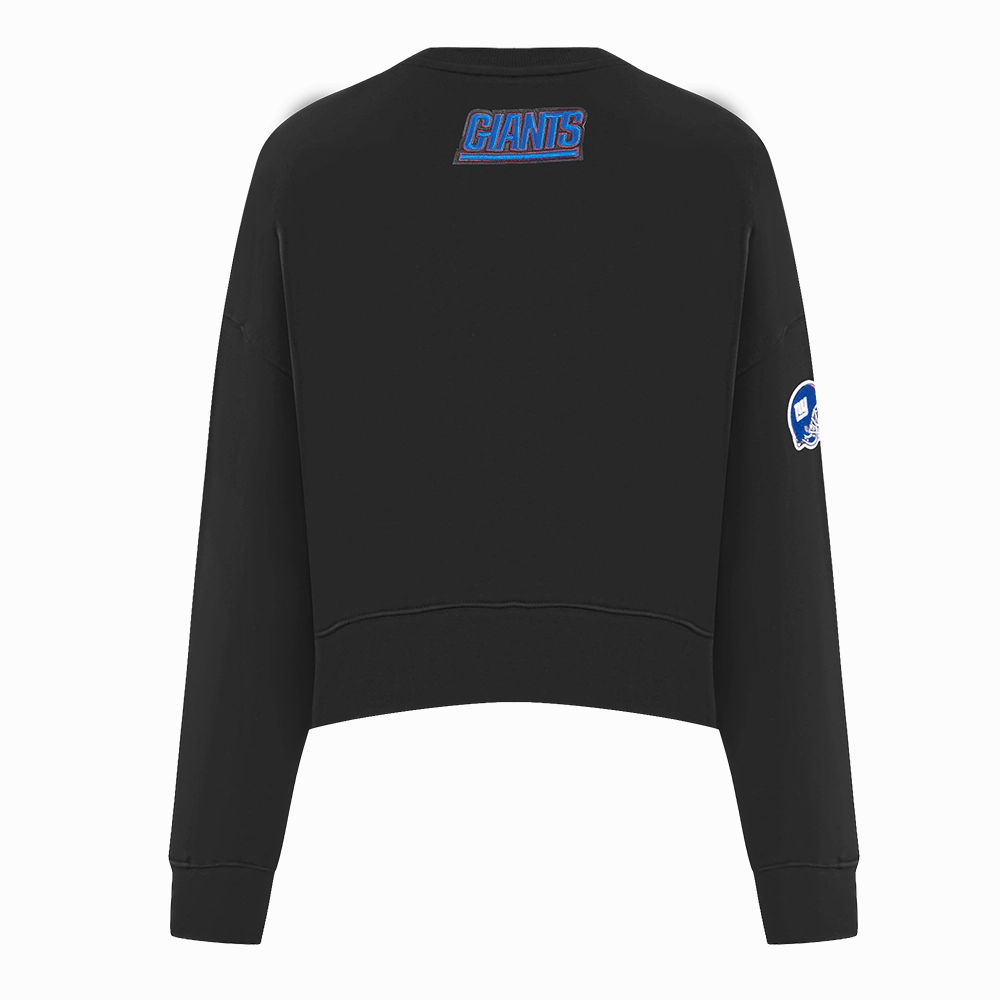 NFL NEW YORK GIANTS CLASSIC WOMEN'S CREWNECK (BLACK)