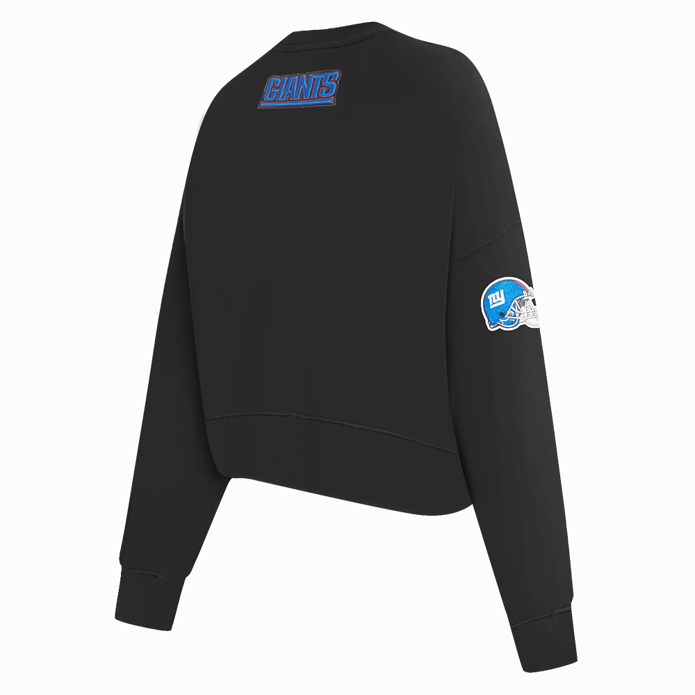 NFL NEW YORK GIANTS CLASSIC WOMEN'S CREWNECK (BLACK)