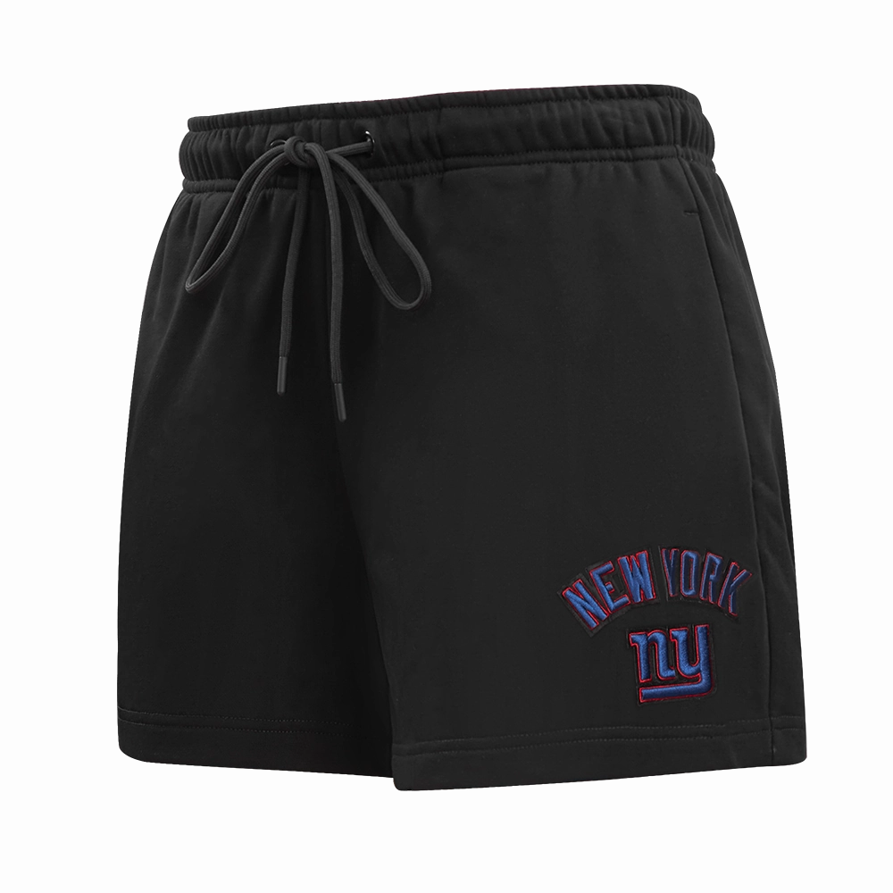 NFL NEW YORK GIANTS CLASSIC WOMEN'S FLEECE SHORT (BLACK)