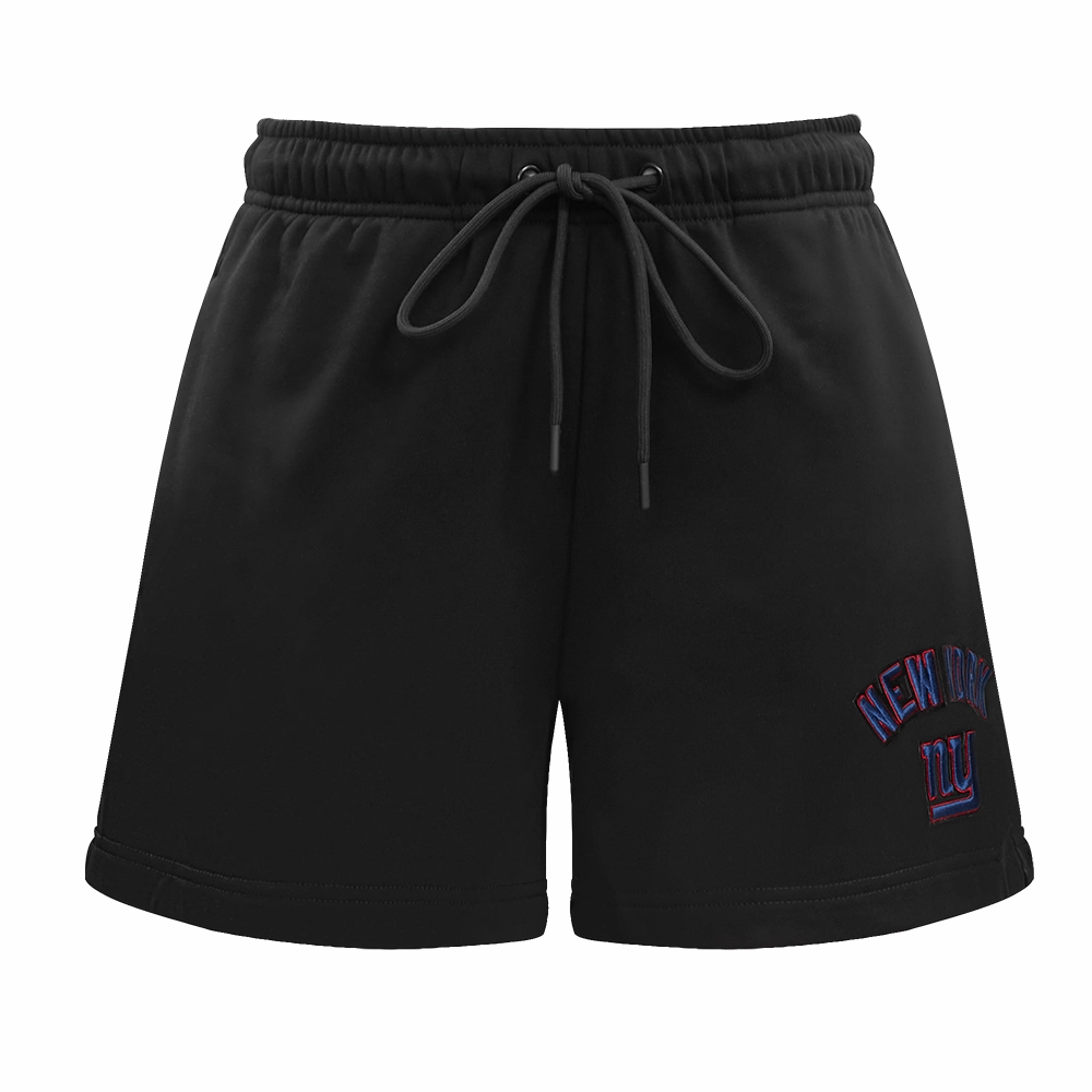 NFL NEW YORK GIANTS CLASSIC WOMEN'S FLEECE SHORT (BLACK)