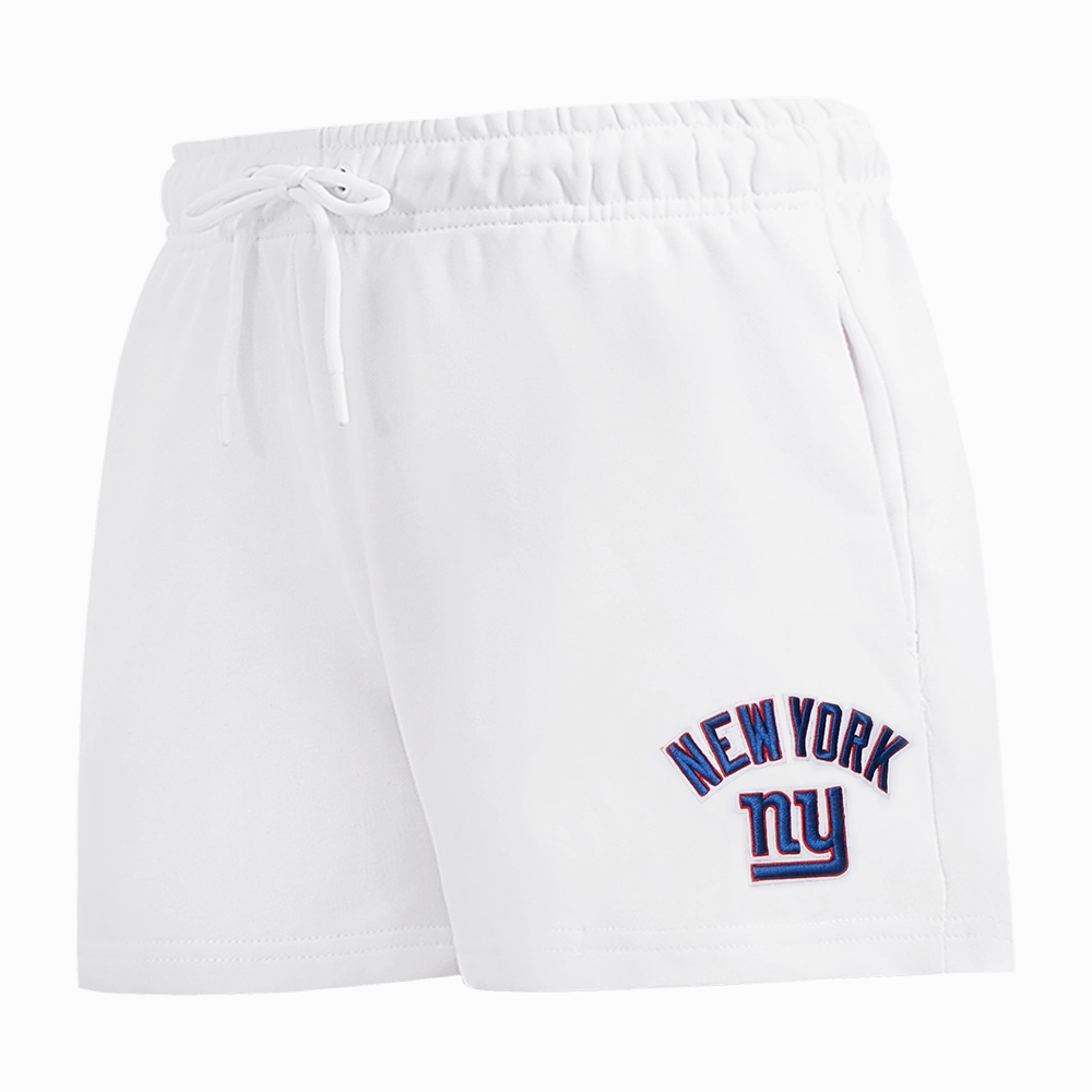 NFL NEW YORK GIANTS CLASSIC WOMEN'S FLEECE SHORT (WHITE)