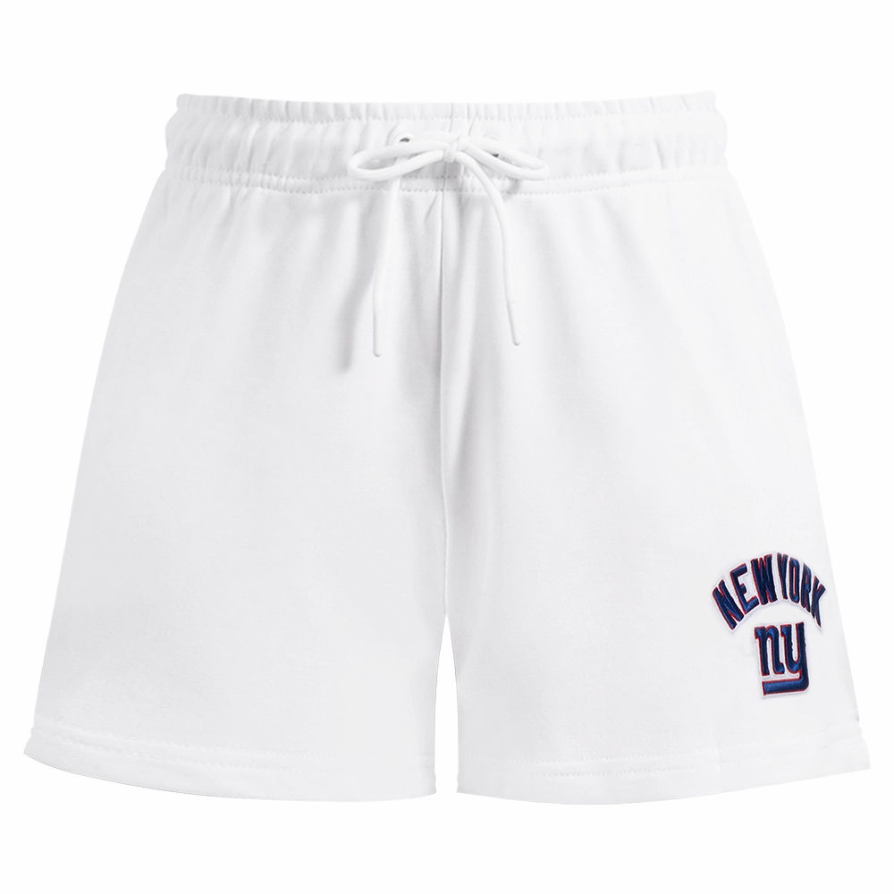 NFL NEW YORK GIANTS CLASSIC WOMEN'S FLEECE SHORT (WHITE)