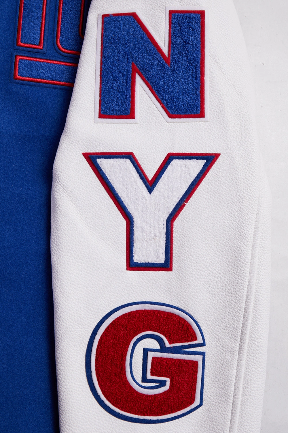 NFL NEW YORK GIANTS CLASSIC WOOL MEN'S VARSITY JACKET (DODGER BLUE/WHITE)