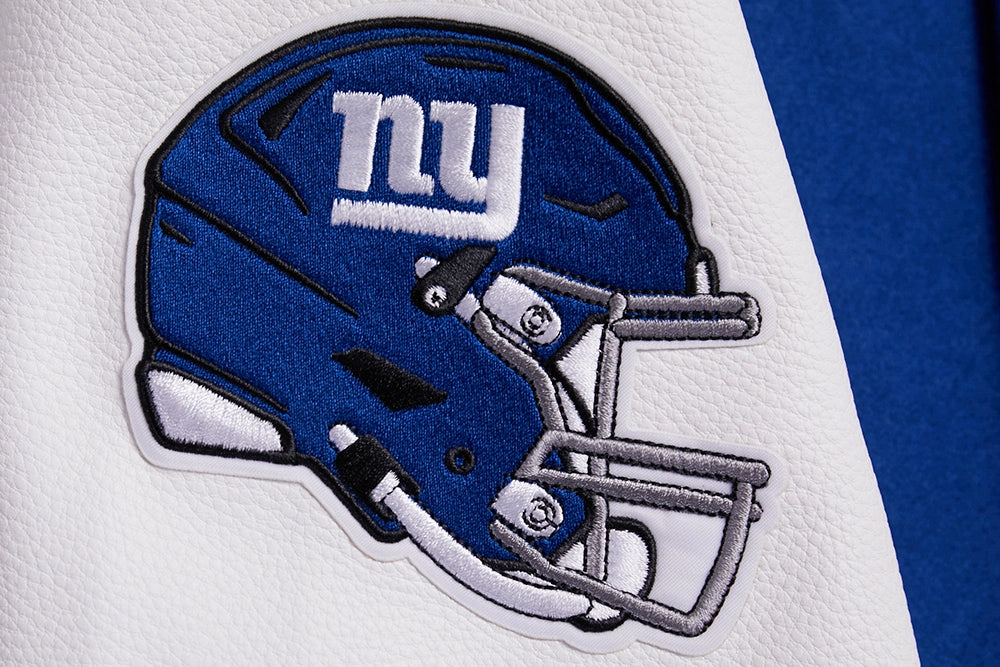 NFL NEW YORK GIANTS CLASSIC WOOL MEN'S VARSITY JACKET (DODGER BLUE/WHITE)