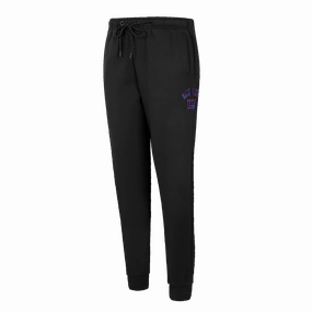 NFL NEW YORK GIANTS HIGH RISE WOMEN'S FLEECE SWEATPANT (BLACK)