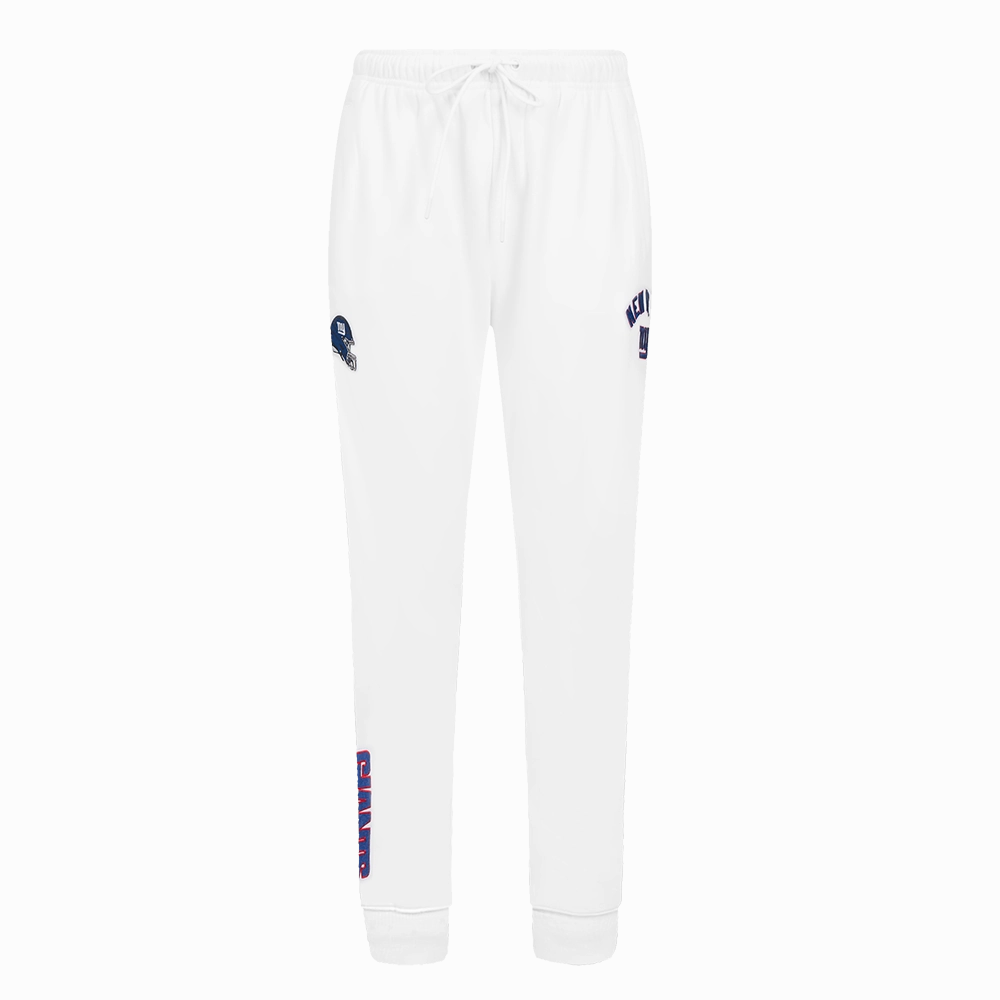NFL NEW YORK GIANTS HIGH RISE WOMEN'S FLEECE SWEATPANT (WHITE)