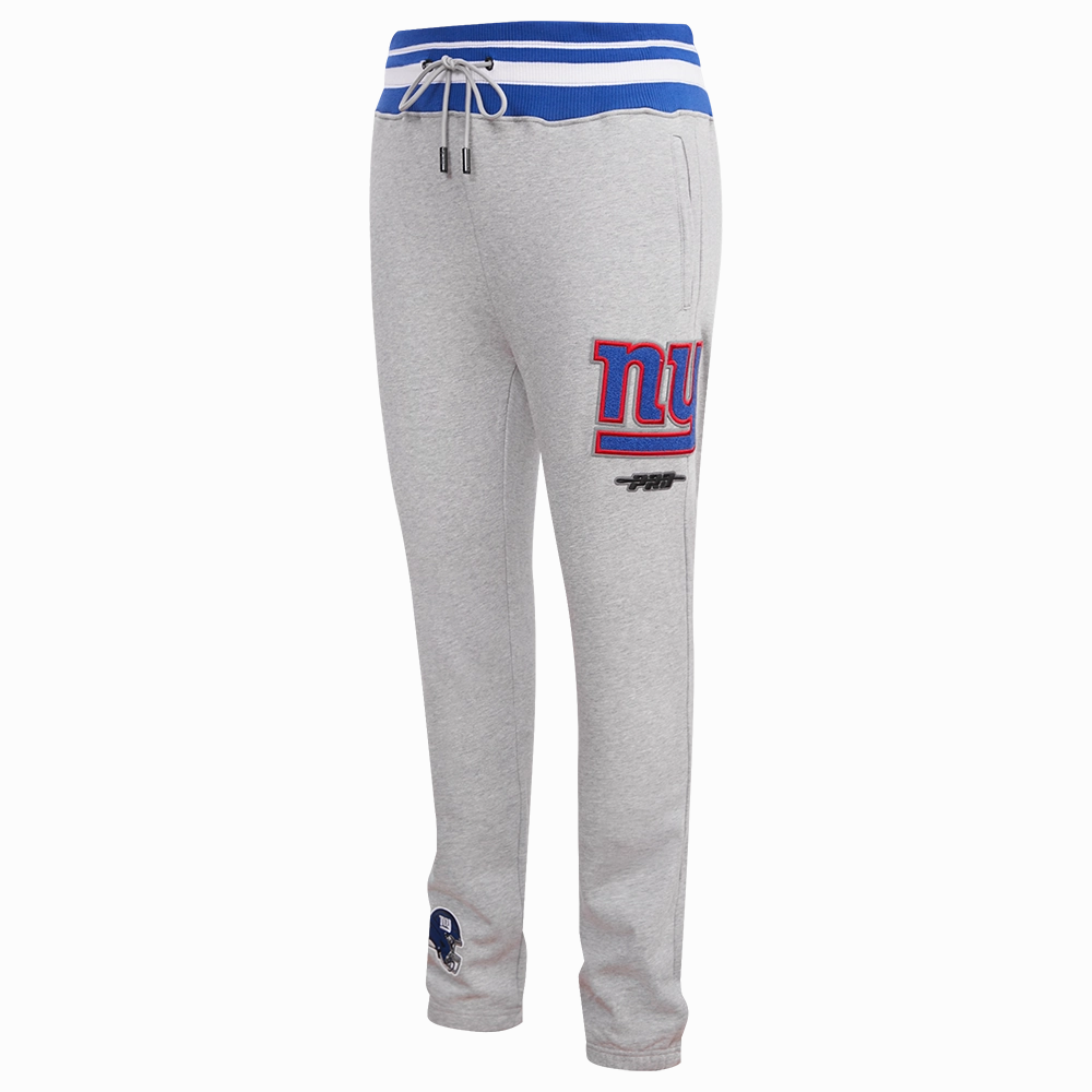NFL NEW YORK GIANTS MASHUP MEN'S RIB SWEATPANT (HEATHER GREY/DODGER BLUE)