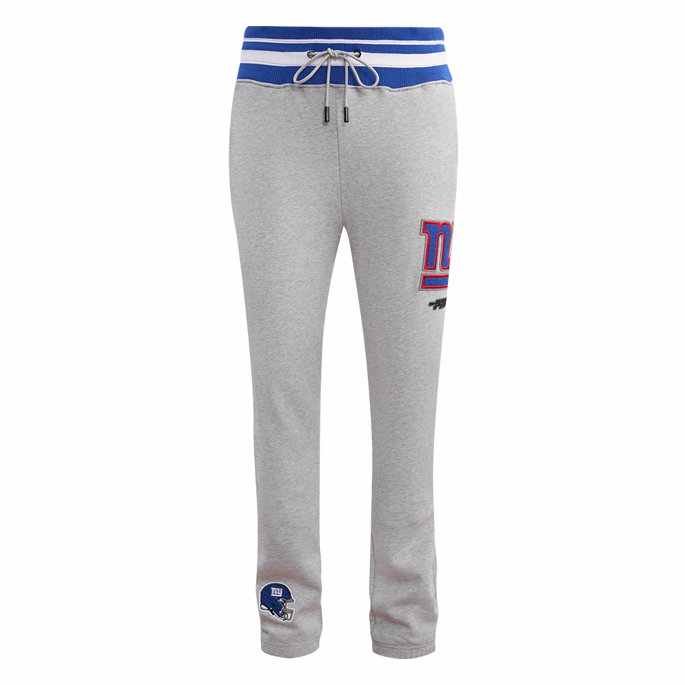NFL NEW YORK GIANTS MASHUP MEN'S RIB SWEATPANT (HEATHER GREY/DODGER BLUE)