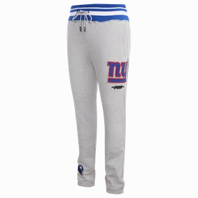 NFL NEW YORK GIANTS MASHUP MEN'S RIB SWEATPANT (HEATHER GREY/DODGER BLUE)