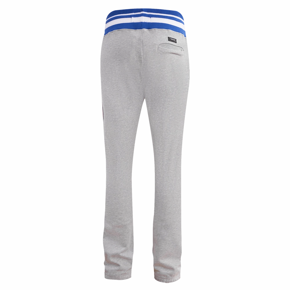 NFL NEW YORK GIANTS MASHUP MEN'S RIB SWEATPANT (HEATHER GREY/DODGER BLUE)