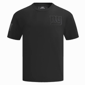 NFL NEW YORK GIANTS NEUTRAL DROP SHOULDER MEN'S TEE (BLACK)
