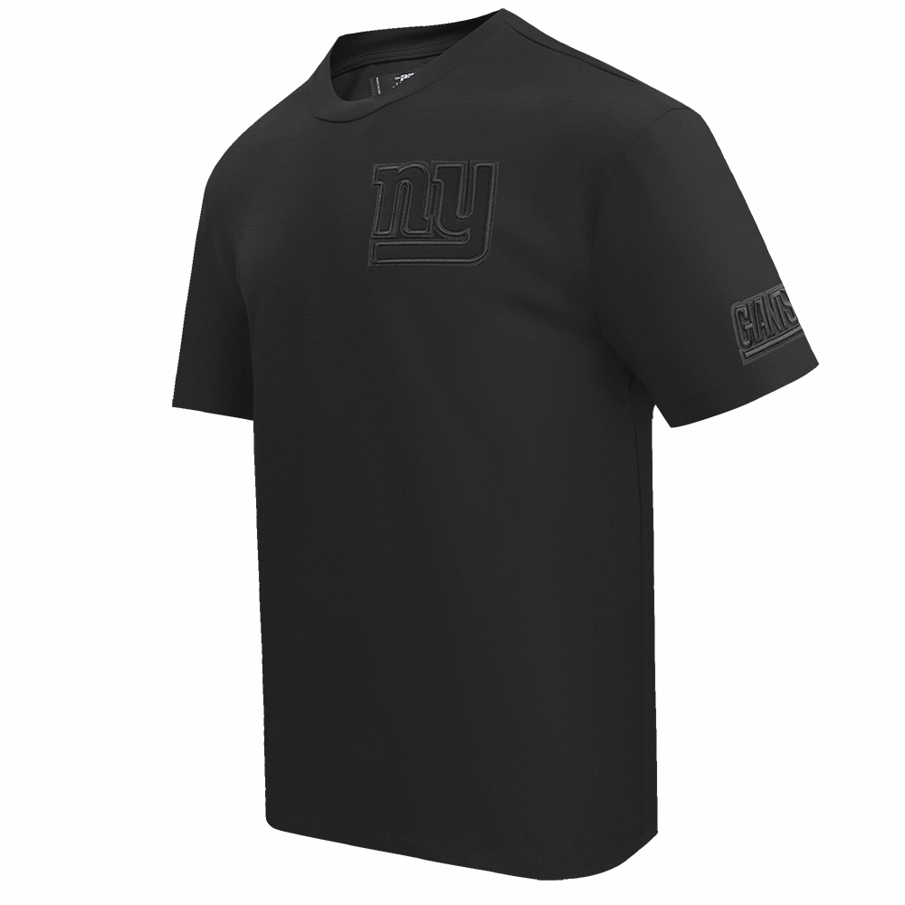 NFL NEW YORK GIANTS NEUTRAL DROP SHOULDER MEN'S TEE (BLACK)